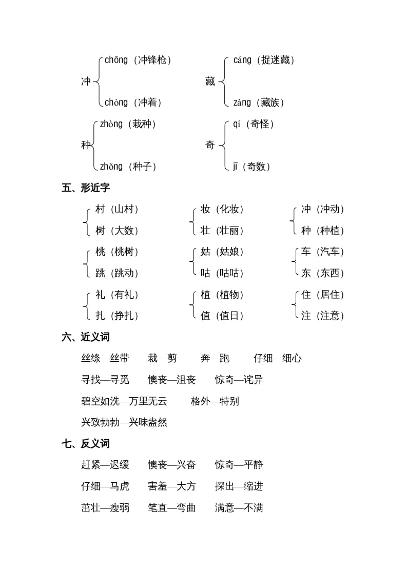 图片[2]-二年级语文下册第一单元知识点梳理-学习资料站