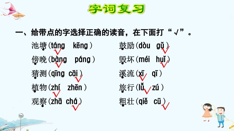 图片[2]-二年级语文上册第1单元复习（部编）-学习资料站