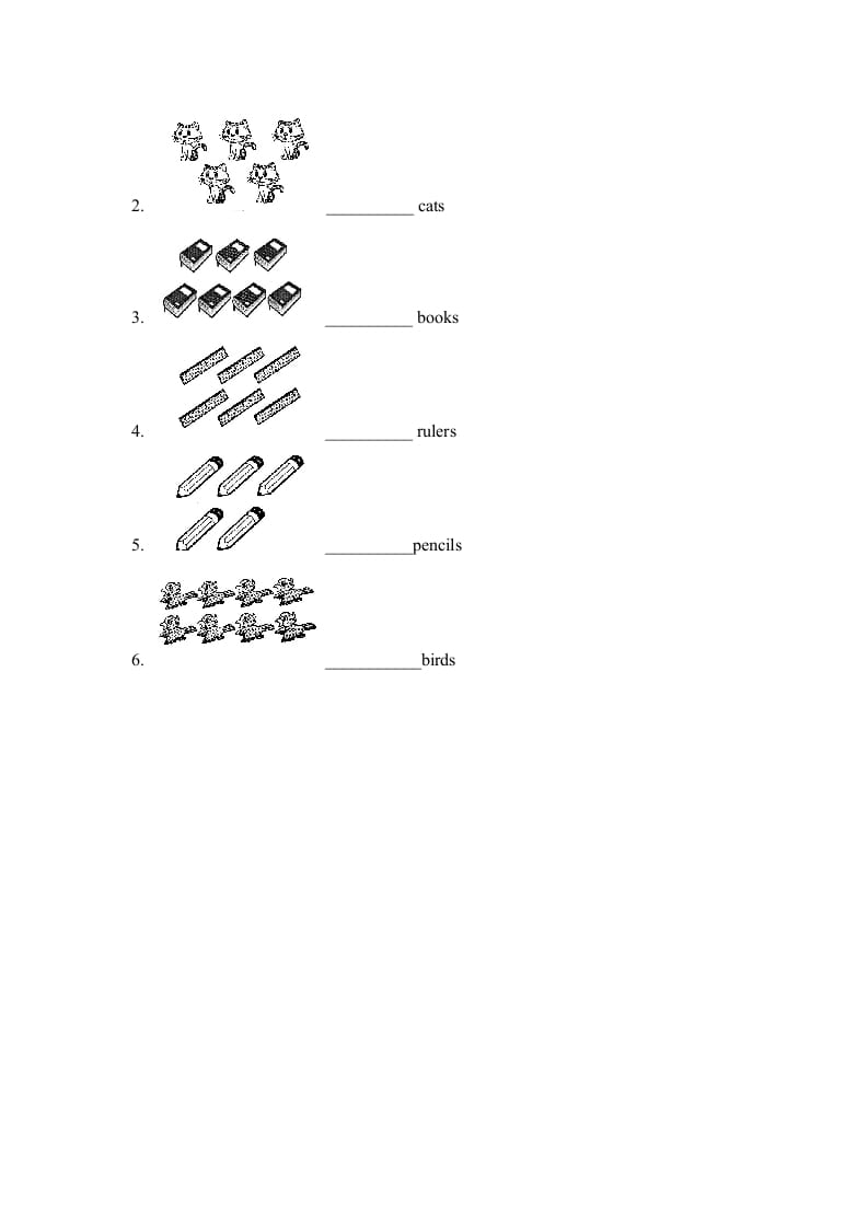 图片[2]-一年级英语上册Unit4_Lesson1课时训练（人教一起点）-学习资料站