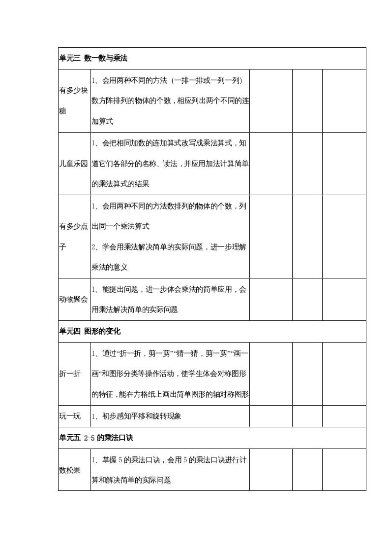 图片[2]-二年级数学上册知识点总结（北师大版）-学习资料站