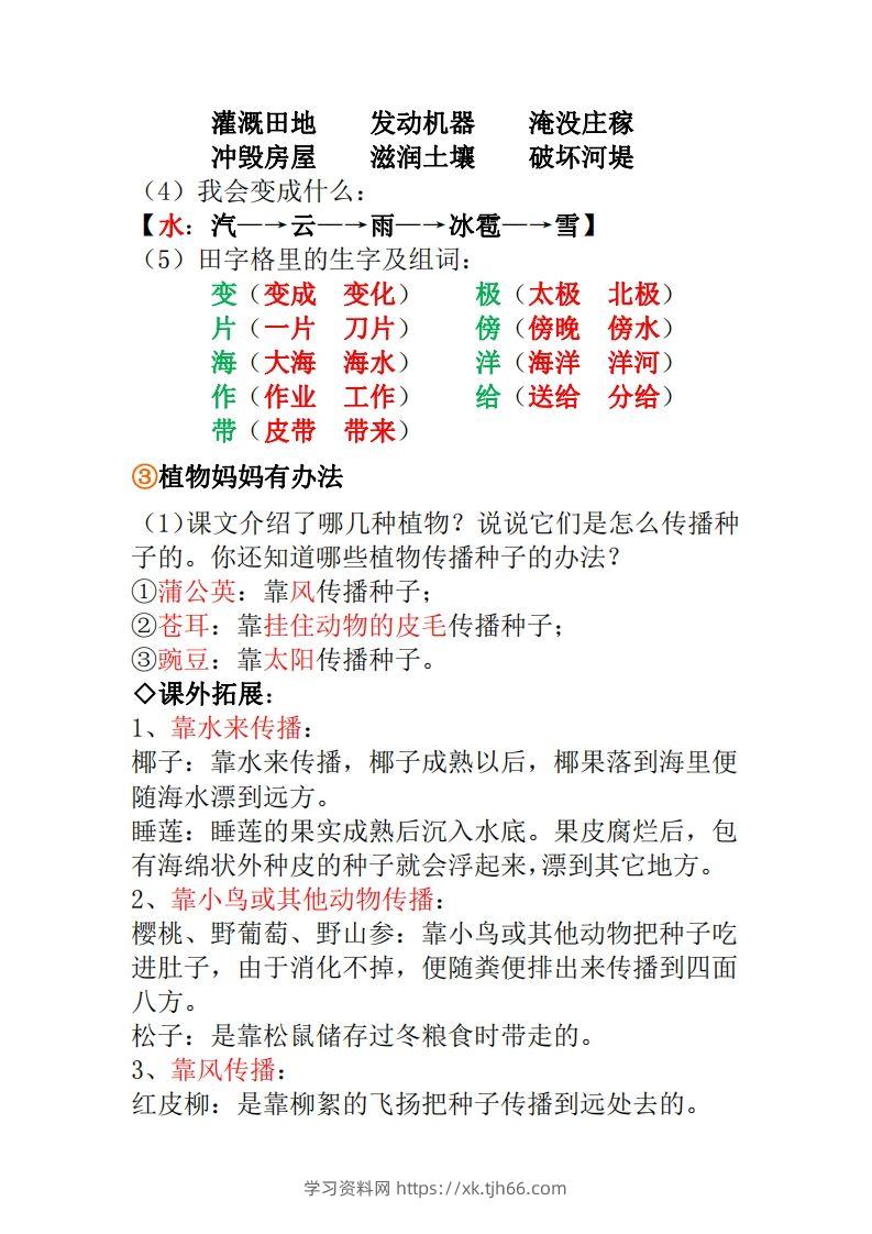 图片[2]-二年级上册语文全册每课重点知识点汇总()-学习资料站