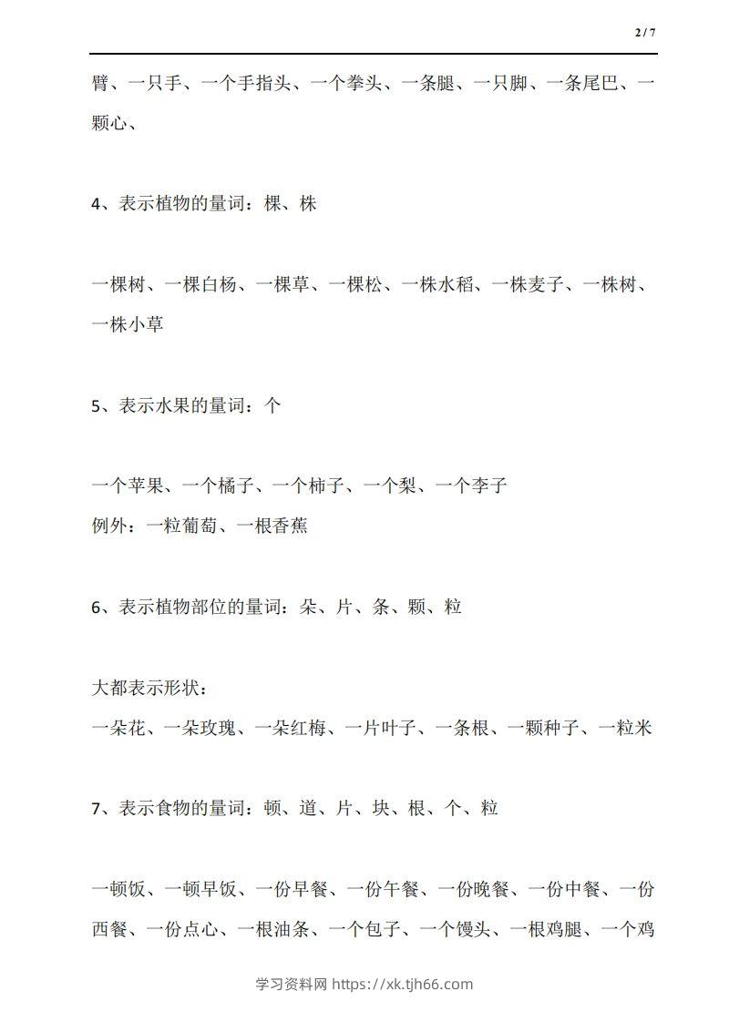 图片[2]-量词18类：汉语量词全收尽-学习资料站